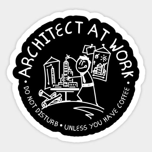 Architect At Work Sticker by thingsandthings